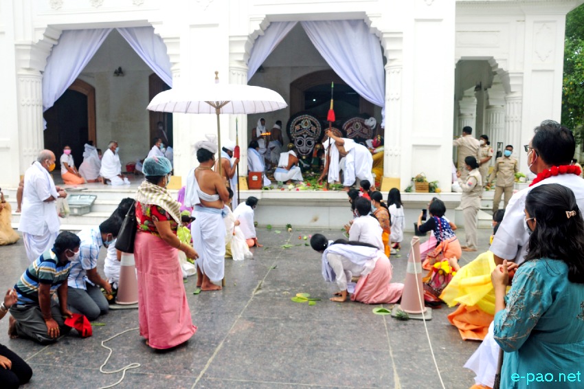 Kang Aarti katpa at Shri Shri Govindajee Temple, Imphal :: 12 July 2021