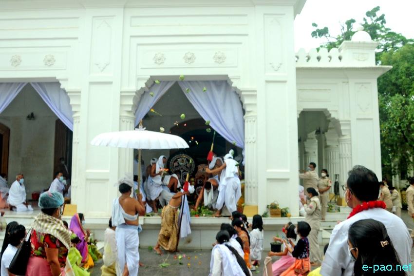 Kang Aarti katpa at Shri Shri Govindajee Temple, Imphal :: 12 July 2021