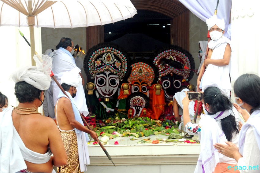 Kang Aarti katpa at Shri Shri Govindajee Temple, Imphal :: 12 July 2021