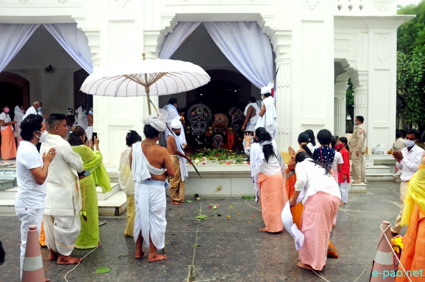Kang Aarti katpa at Shri Shri Govindajee Temple, Imphal :: 12 July 2021