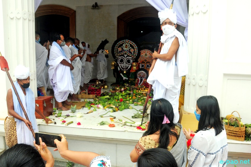 Kang Aarti katpa at Shri Shri Govindajee Temple, Imphal :: 12 July 2021
