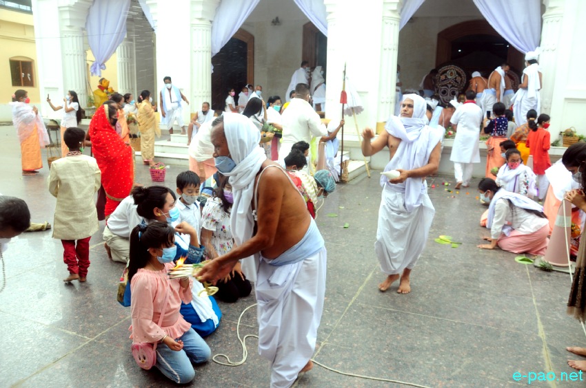 Kang Aarti katpa at Shri Shri Govindajee Temple, Imphal :: 12 July 2021