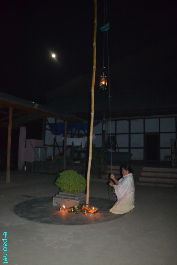 Mera Wayungba - In the month of Mera, every house arranged a limelight in front of the house :: November 17 2013