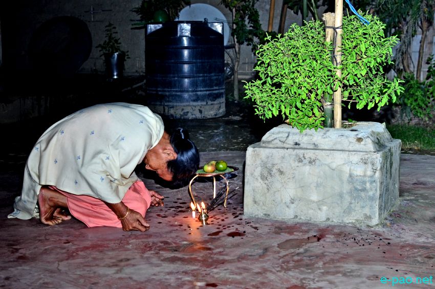 Mera Wayungba- In the month of Mera, every house arranged a limelight in front of the house :: October 29 2014