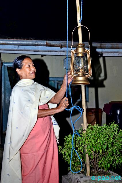 Mera Wayungba- In the month of Mera, every house arranged a limelight in front of the house :: October 29 2014
