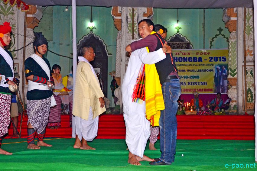 Mera Houchongba , re-affirming close bond and ties between hill and valley people at Sana Konung and Kangla :: 27 October 2015