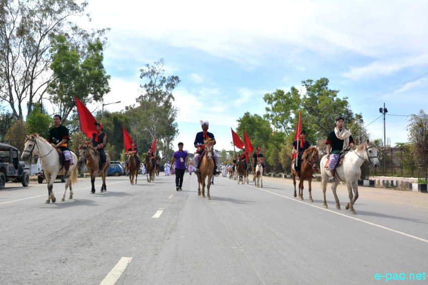 Oneness March :  Mera Houchongba , re-affirming close bond between hill and valley people from Sana Konung to Kangla :: 05 Oct 2017