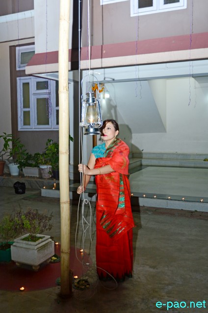 Mera Wayungba- In the month of Mera, every house arranged a limelight in front of the house :: November 07 2014
