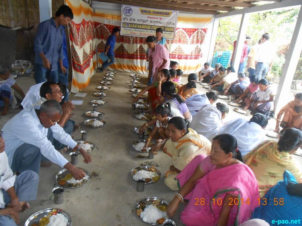 Ningol Chakouba celebration at Rongpur Part II, Cachar, Assam :: October 25 2014