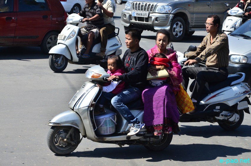 Ningols on the way to her mapam lamdam on Ningol Chakkouba :: October 25 2014