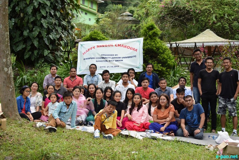 Manipuri Community( Sikkim Central University) celebrated Ningol-Chakkauba  at East Sikkim :: October 21 2017