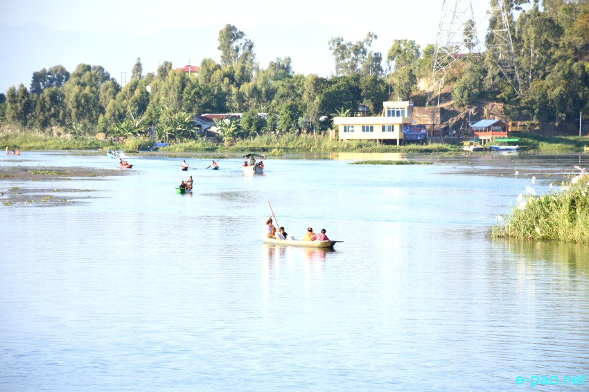 Loktak Lake at Thanga - Karang as seen on  6th November, 2021