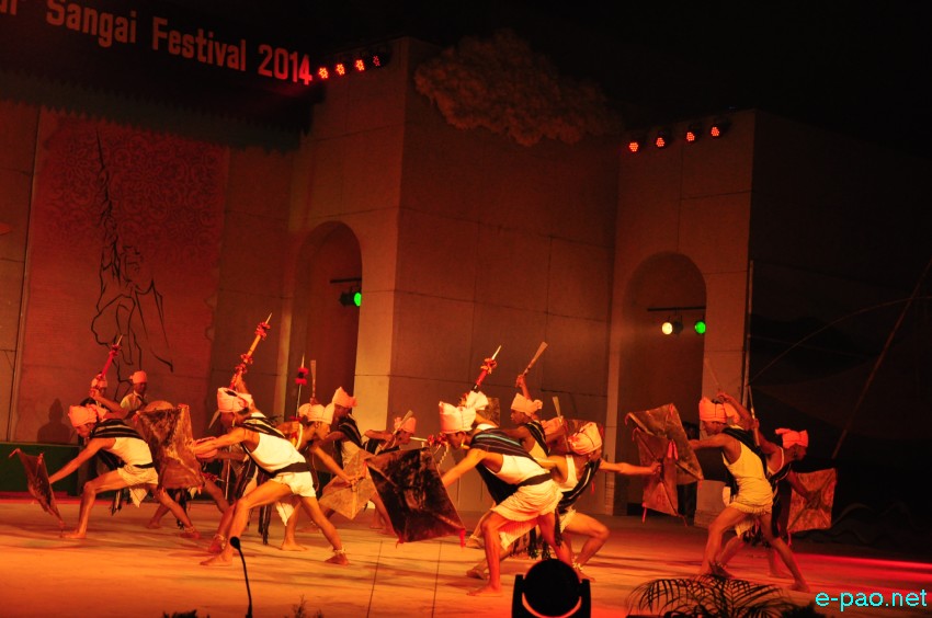 Day 3: Sangai Festival 2014 : Cultural performance  from Senapati District at BOAT :: November 23 2014