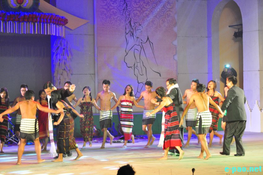 Day 5: Sangai Festival 2014 : Cultural performance  from Churachandpur District at BOAT :: November 25 2014