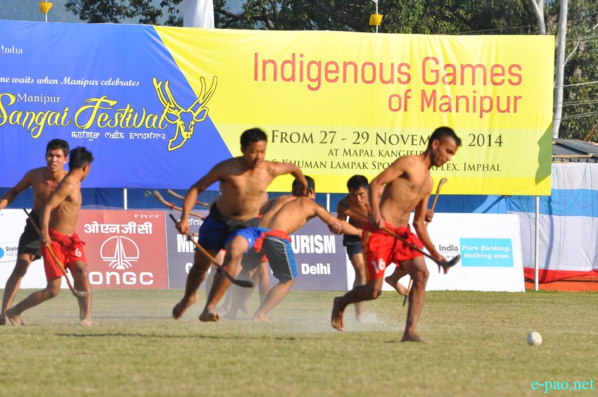 Mukna Kangjei  played at Mapal Kangjeibung as part of Sangai festival :: November 27 2014