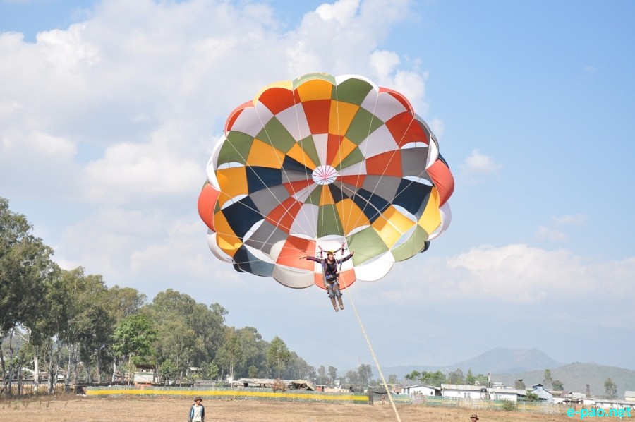 Sangai Festival 2014 : Power Paragliding / Parasailing held at Koireigei  :: November 27 2014