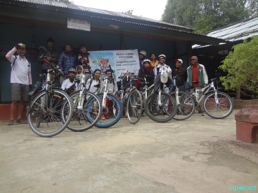 Keibul Lamjao cycle tour as part of Sangai festival :: 22nd to 25th November 2014