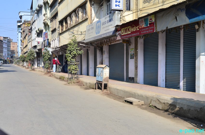 Imphal city after CorCom 'curfew' on Narendra Modi's visit :: November 30 2014