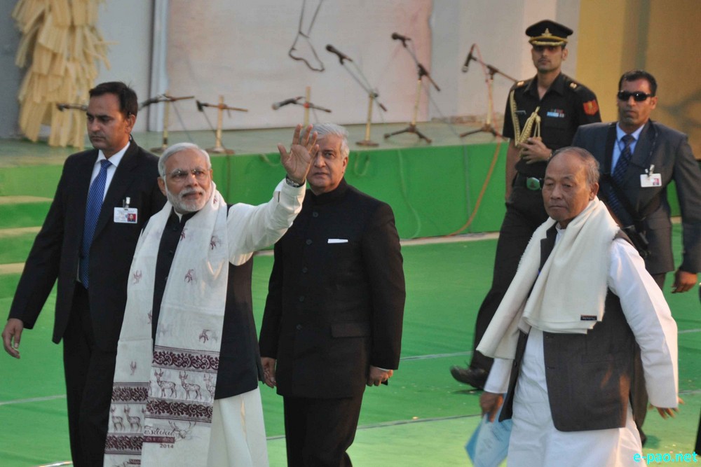 Narendra Modi at Closing Function of Manipur Sangai Festival 2014 at  BOAT :: November 30 2014