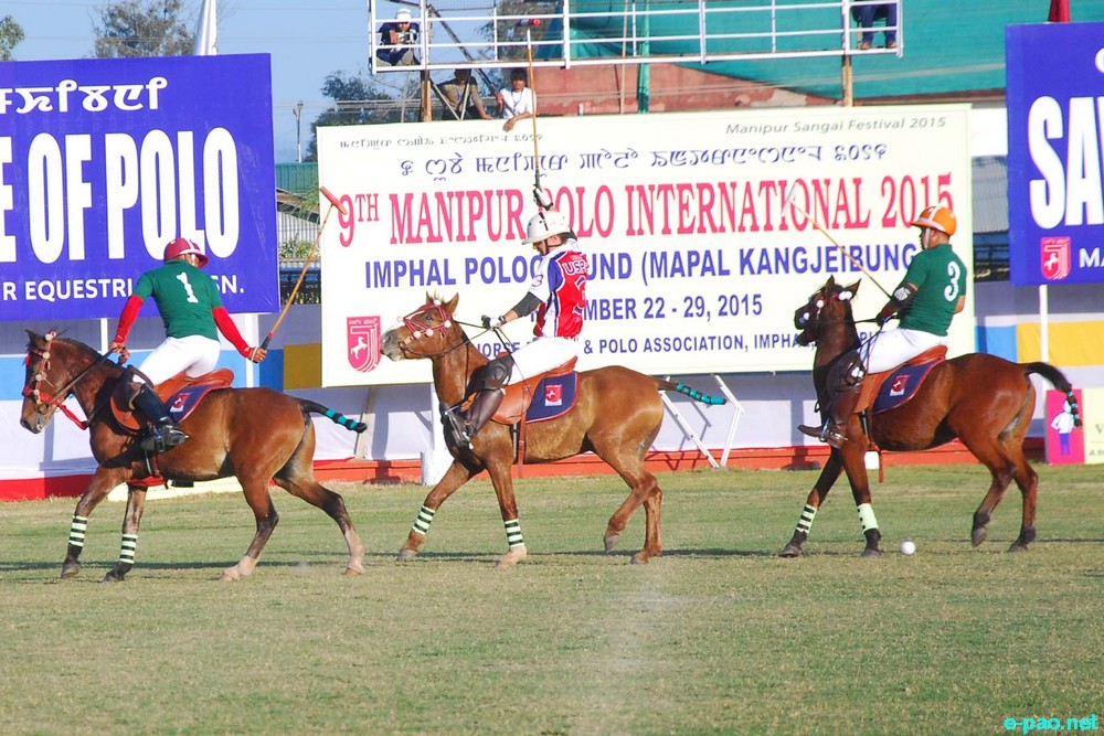 Day 2 : 9th Manipur Polo International : India Vs USA as part of Manipur Sangai Festival at at Mapal Kangjeibung :: November 22 2015