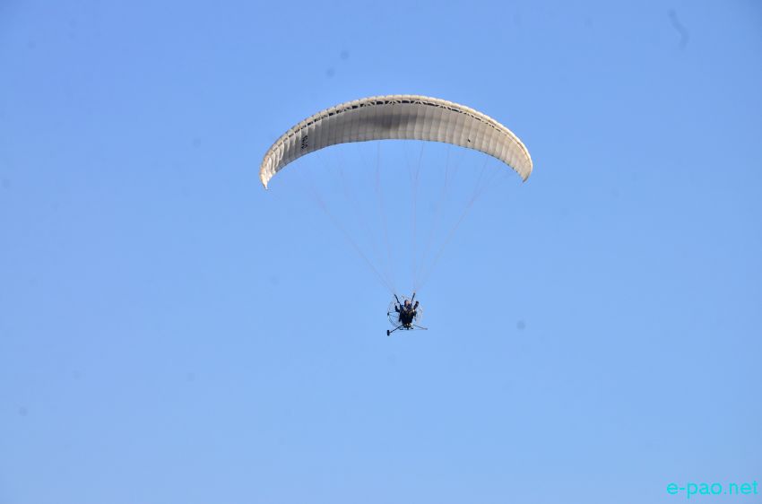 Day 4 : Power Para Gliding and Para Sailing  as part of Manipur Sangai Festival at Koirengei Airfield :: November 24 2015