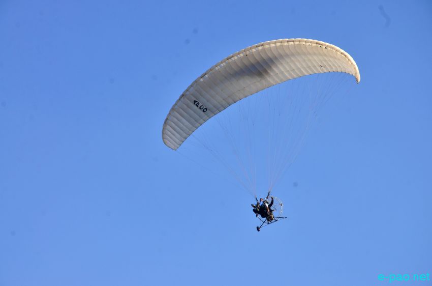 Day 4 : Power Para Gliding and Para Sailing  as part of Manipur Sangai Festival at Koirengei Airfield :: November 24 2015