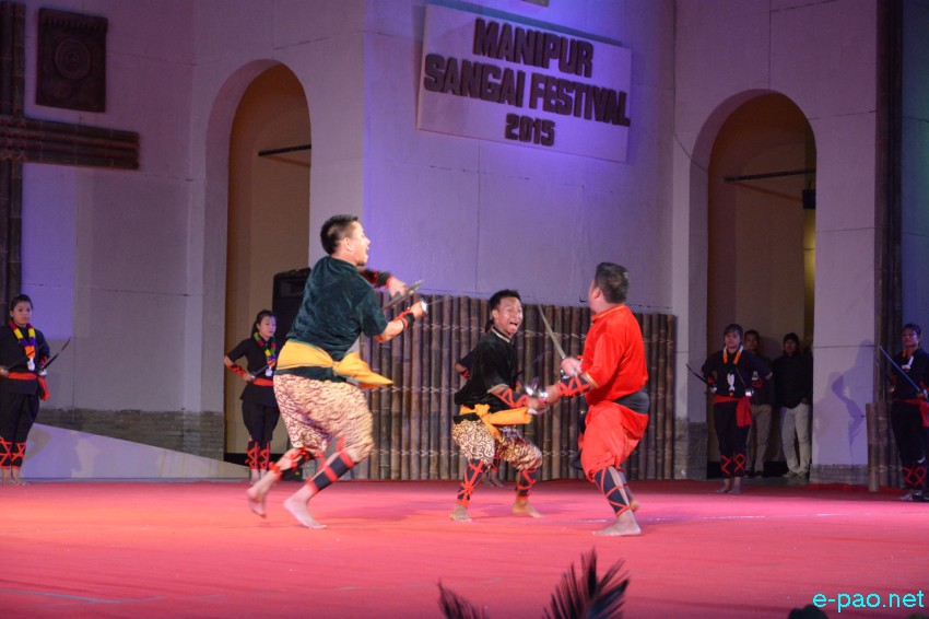 Day 5 :   Choreographic presentation based on Thang-Ta  as part of Manipur Sangai Festival at BOAT :: November 25 2015
