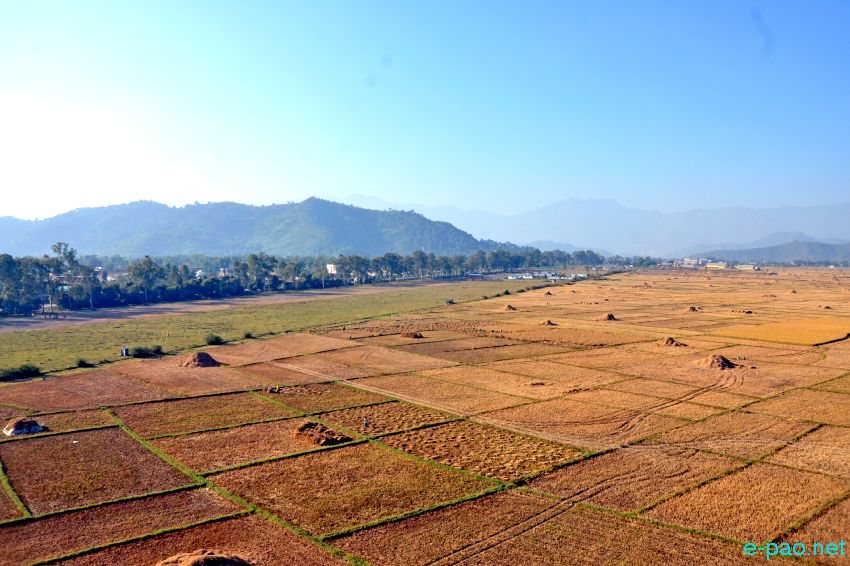 Aerial view of Koirengei area seen during Manipur Sangai Festival :: 27th November 2015