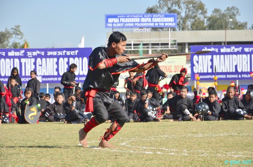 Day 8 : Thang-Ta performance  as part of Manipur Sangai Festival at Polo Ground :: November 28 2015
