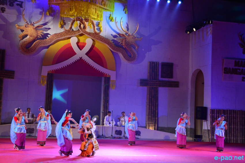 Day 9 : Various Manipuri Dance performance as part of Manipur Sangai Festival at Hatta Kangjeibung  :: November 29 2015