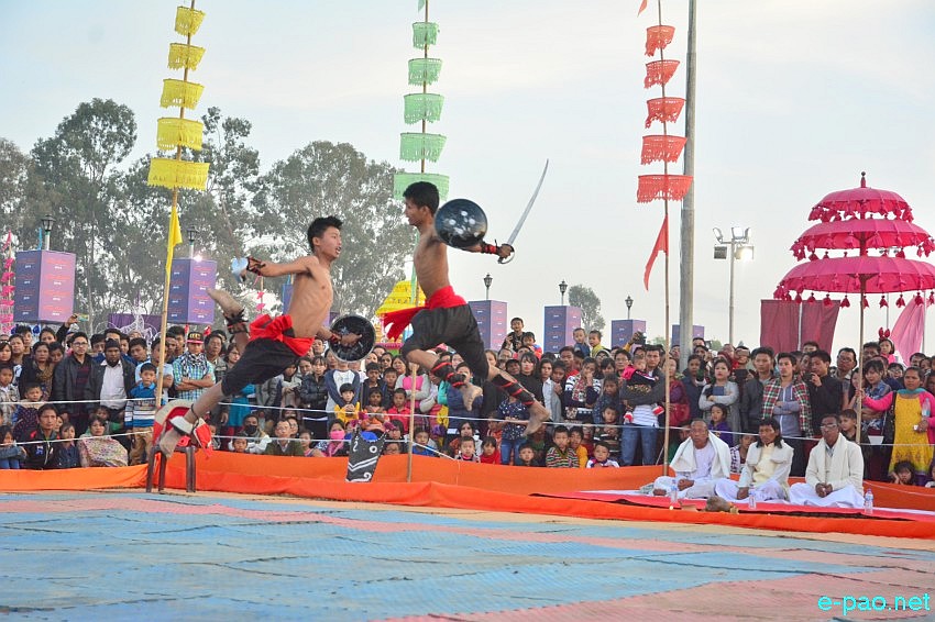 Day 9 : Thang - Ta performance as part of Manipur Sangai Festival at Hatta Kangjeibung :: November 29 2015