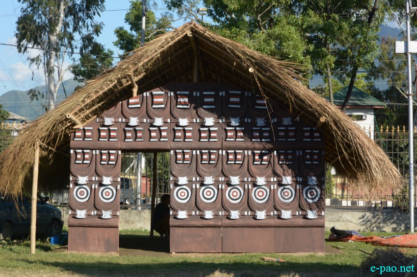 Making Traditional Huts for Sangai Festival 2015 at Hatta Kangjeibung :: 5 November 2015