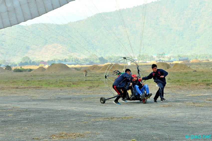 Day 6 :  Paragliding at Manipur Sangai Festival at Koirengei Airfield :: November 26 2016
