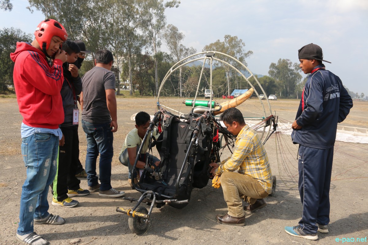 Manipur Sangai Festival 2016 : Paragliding at Koirengei Airfield :: 26th November 2016