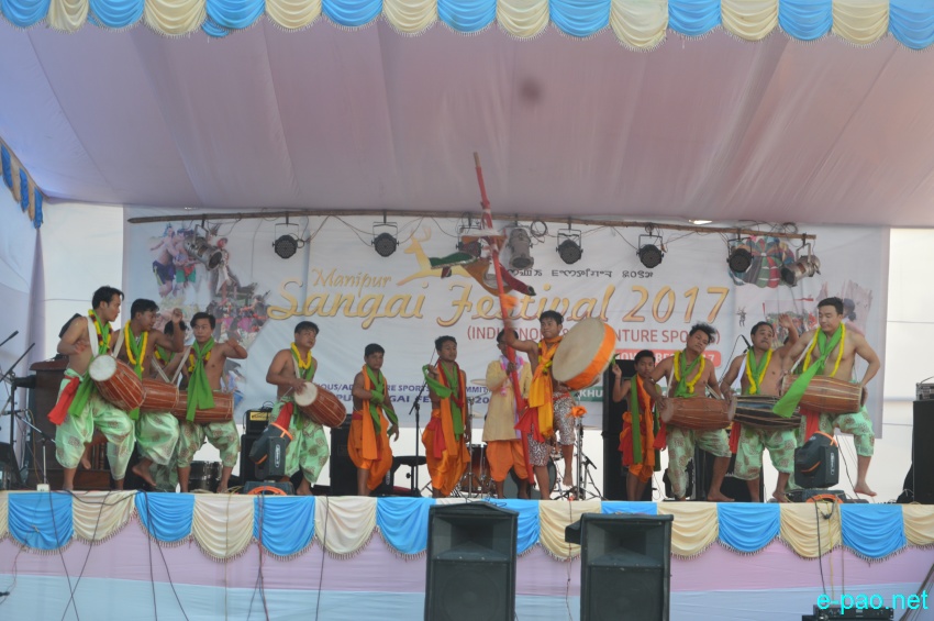 Day 2 : Dhol Dholok Cholom performance  at Manipur Sangai Festival :: November 22 2017