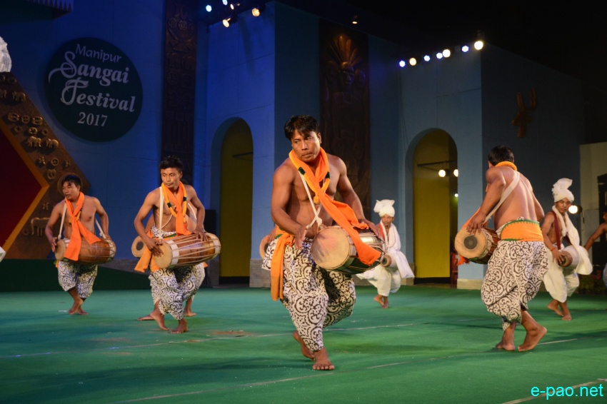 Day 2 : Pung & Dhol Dholok Chollom performance  at Manipur Sangai Festival at BOAT, Imphal :: November 22 2017