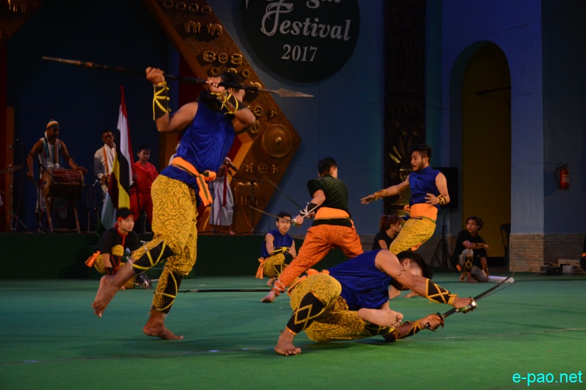 Day 2 : Thang Ta performance  at Manipur Sangai Festival at BOAT, Imphal :: November 22 2017