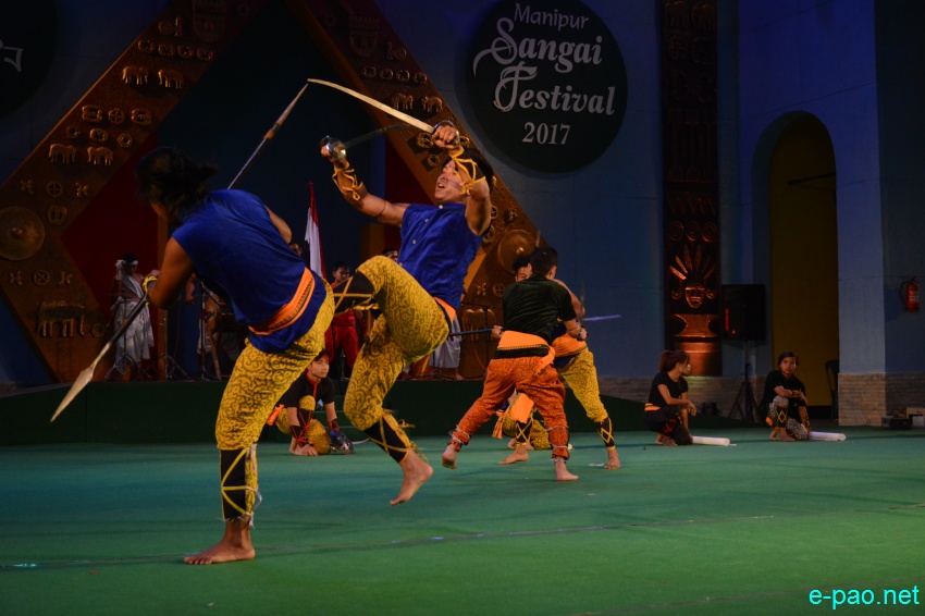 Day 2 : Thang Ta performance  at Manipur Sangai Festival at BOAT, Imphal :: November 22 2017
