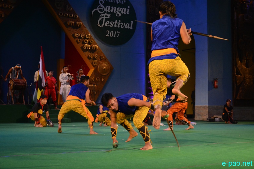 Day 2 : Thang Ta performance  at Manipur Sangai Festival at BOAT, Imphal :: November 22 2017