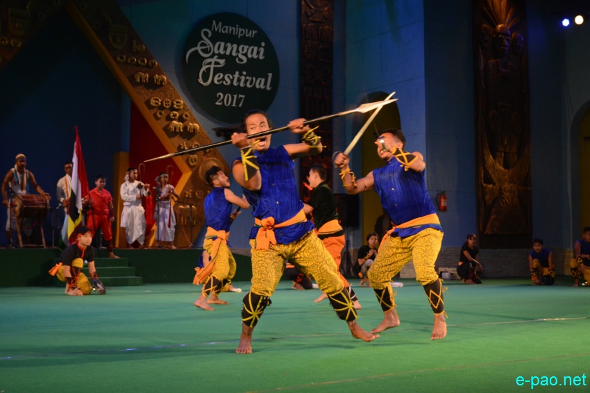 Day 2 : Thang Ta performance  at Manipur Sangai Festival at BOAT, Imphal :: November 22 2017