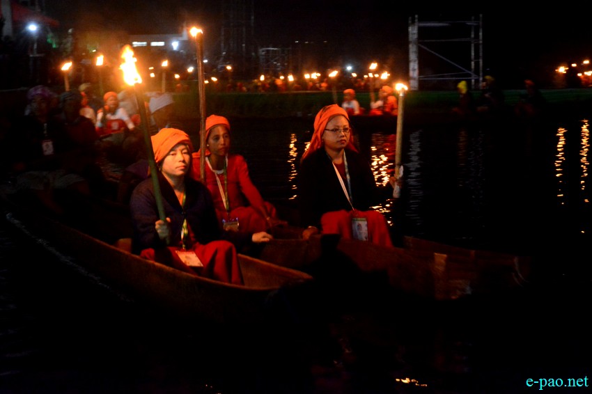 Day 3 : Night Scene with Light Show at Loktak Lake as part of Manipur Sangai Festival :: 23 November 2017