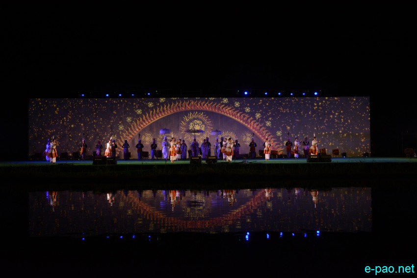 Day 3 : Night Scene with Light Show at Loktak Lake as part of Manipur Sangai Festival :: 23 November 2017