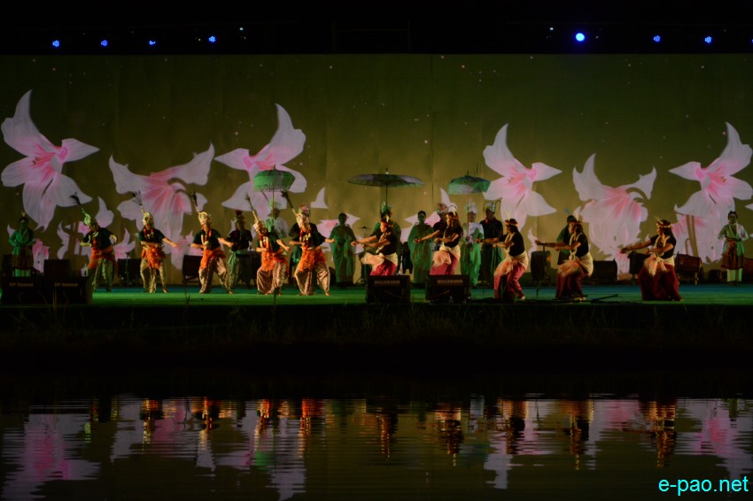 Day 3 : Night Scene with Light Show at Loktak Lake as part of Manipur Sangai Festival :: 23 November 2017