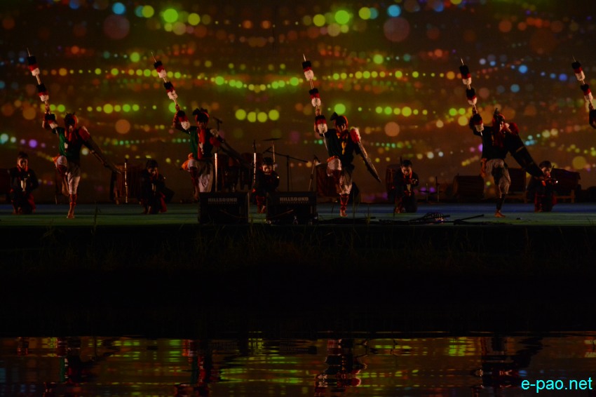 Day 3 : Night Scene with Light Show at Loktak Lake as part of Manipur Sangai Festival :: 23 November 2017
