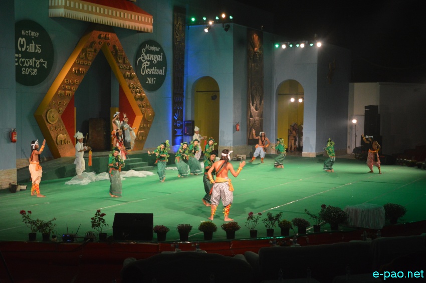 Day 3 : Pureiromba Naheirol Drama  performance  at Manipur Sangai Festival at Hapta Kangjeibung :: November 23 2017