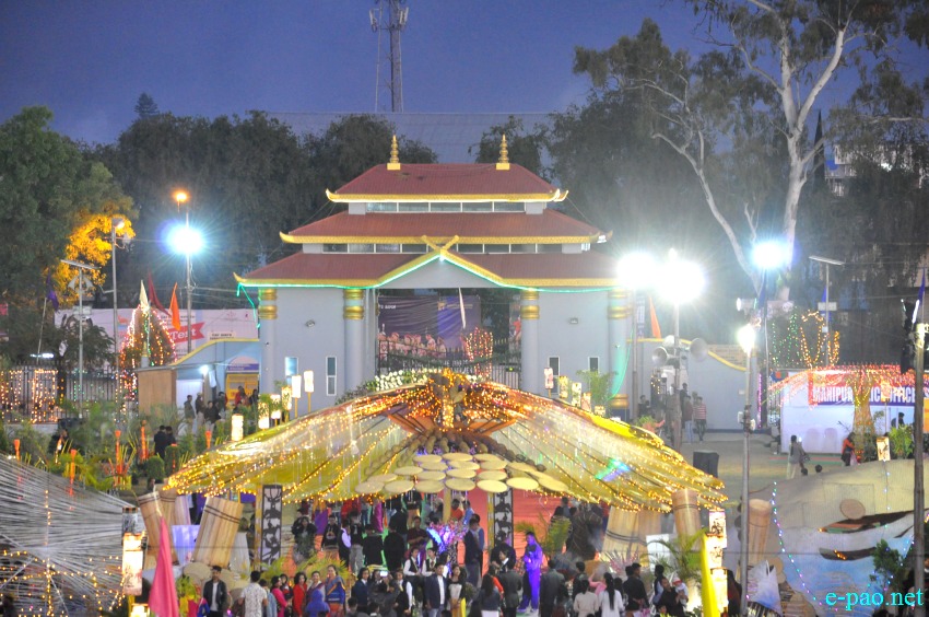 Night scene at BOAT, Hapta Kangjeibung  during Manipur Sangai Festival :: November 24 2017