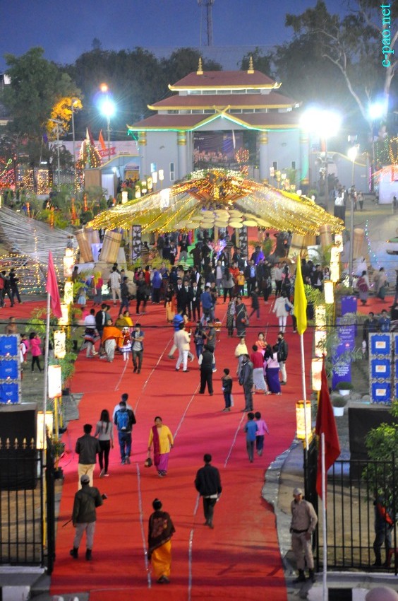 Day 4: Night scene at BOAT at Manipur Sangai Festival at Hapta Kangjeibung :: November 24 2017