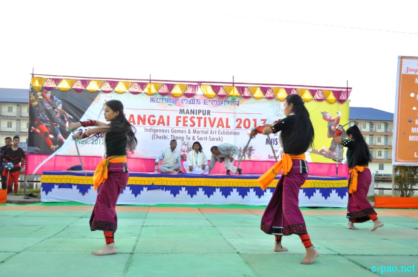 Indigenous Game and Martial Arts Exhibition  at Manipur Sangai Festival at Khuman Lampak :: November 24 2017