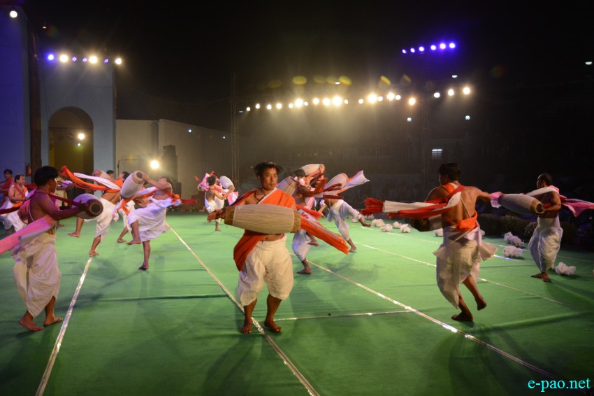 Day 5: Pung Chollom performance  at Manipur Sangai Festival at Hapta Kangjeibung :: 25 November 2017