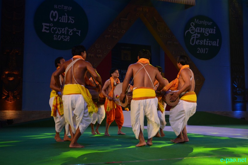 Day 7 : Dhol Chollom  performance   at Manipur Sangai Festival at Hapta Kangjeibung :: November 27 2017